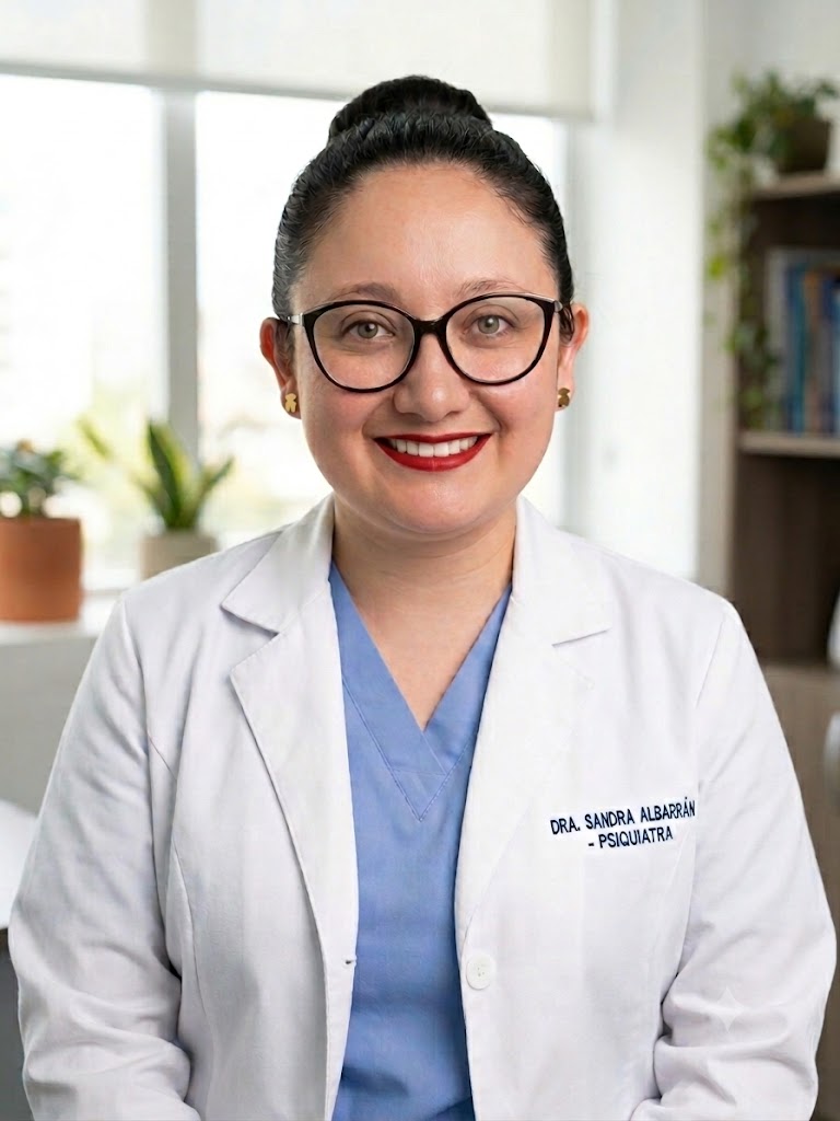 Dra. Sandra Lizeth Albarrán Ruiz, médica psiquiatra